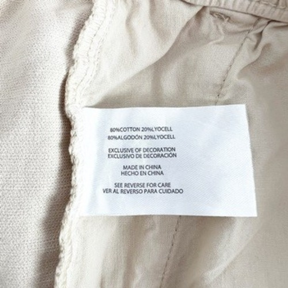 GAP Beige Cargo Linen-Blend Pants - Picture 5 of 5